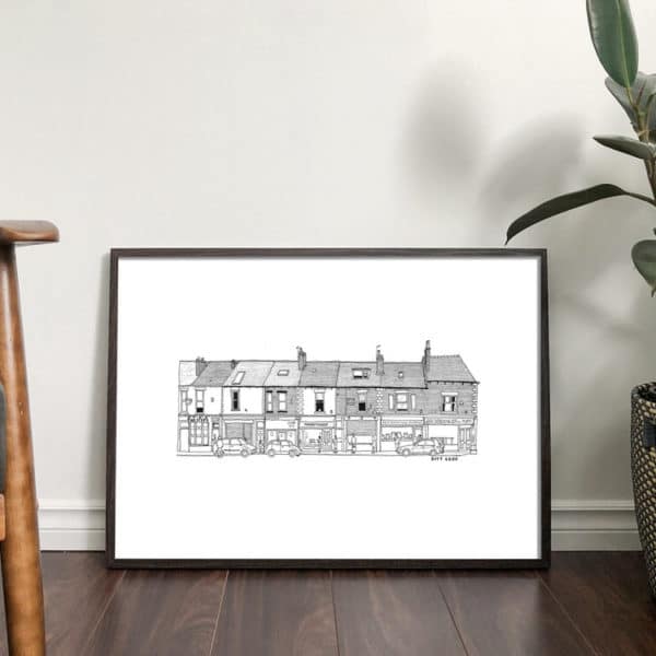 Queue for Two Steps Sharrow Vale Road