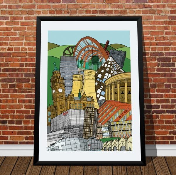 Sheffield City Print in Colour