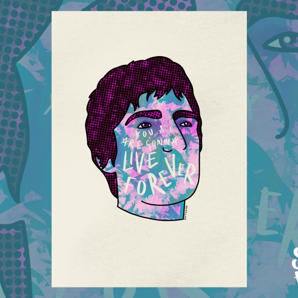 Noel Gallagher 'Live Forever' Lyrics - Print