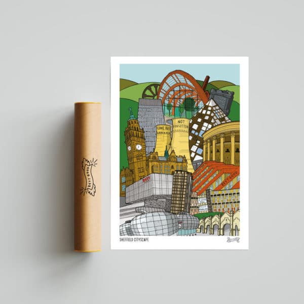 Sheffield Cityscape Poster