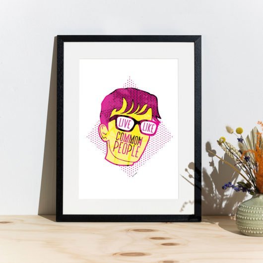 Pulp 'Common People' Lyrics - Print