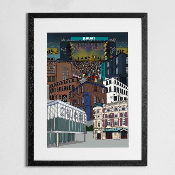 Independent Sheffield Cityscape - Print