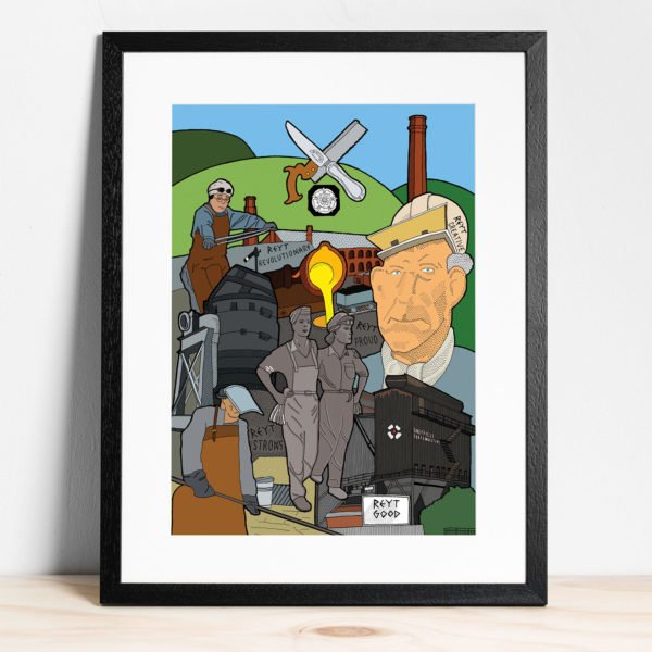 Sheffield Steel Cityscape - Print