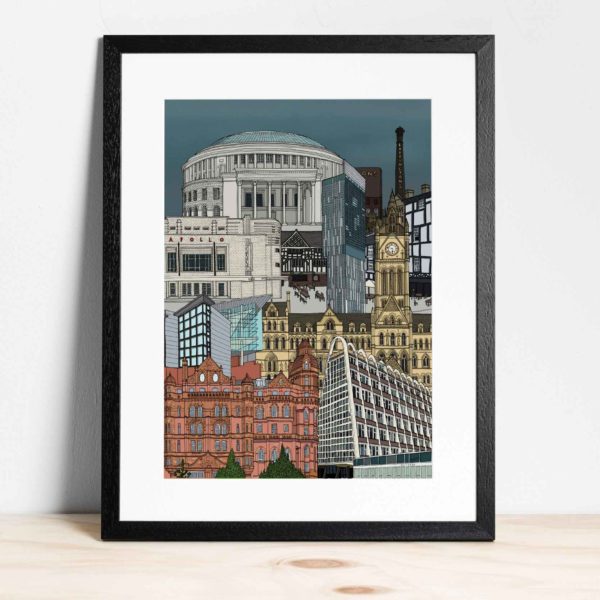 Manchester Cityscape - Colour Print
