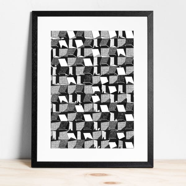Sheffield is Grate black and white - Print