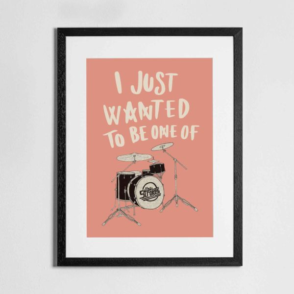 One of the Strokes' Lyrics - Print