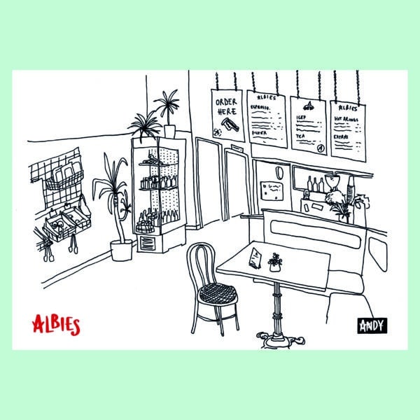 Coffee Shop Illustrations - Albie's