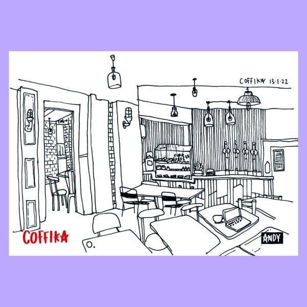 Coffee Shop Illustrations - Coffika