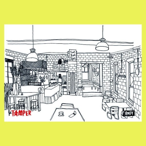 Coffee Shop Illustrations - Tamper