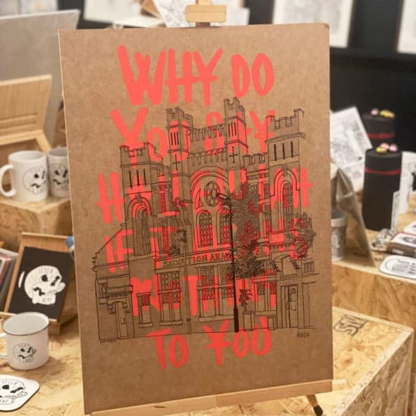 Why do you say Hallelujah - Sheffield Salvation Army - Original artwork on board A2