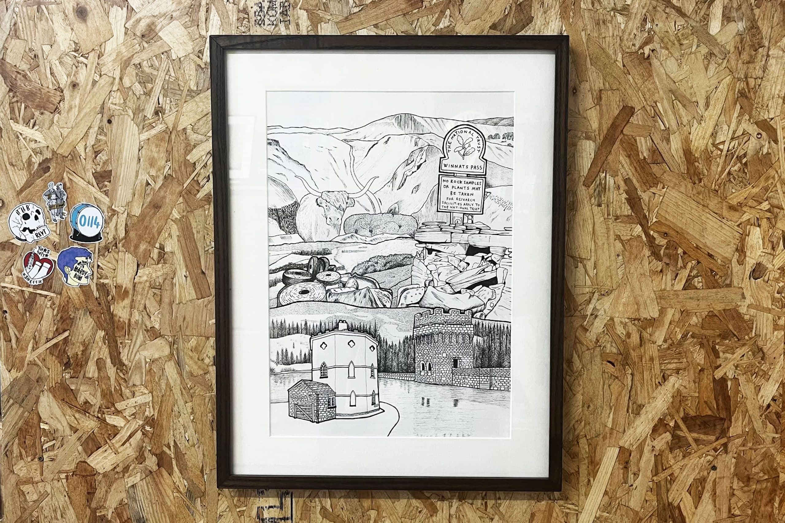 peaks original framed