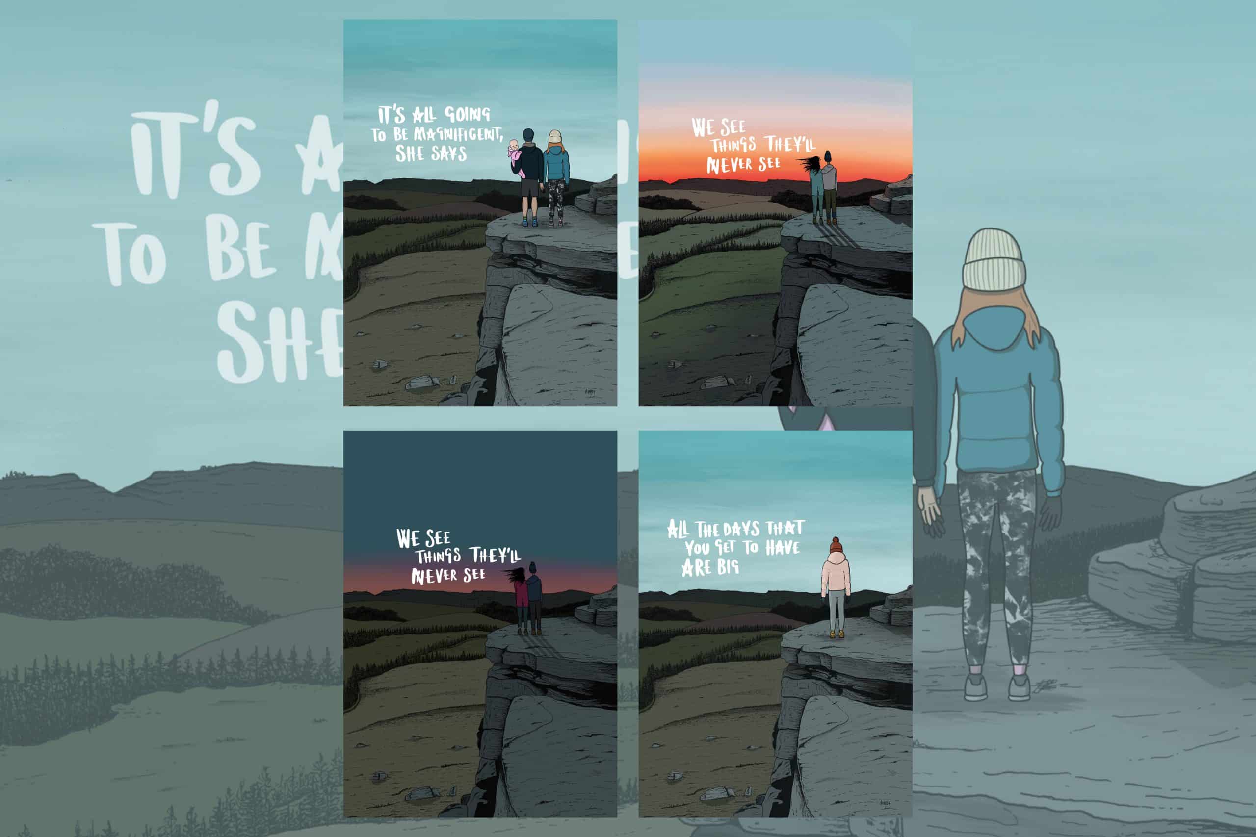 Personalised landscape illustrations