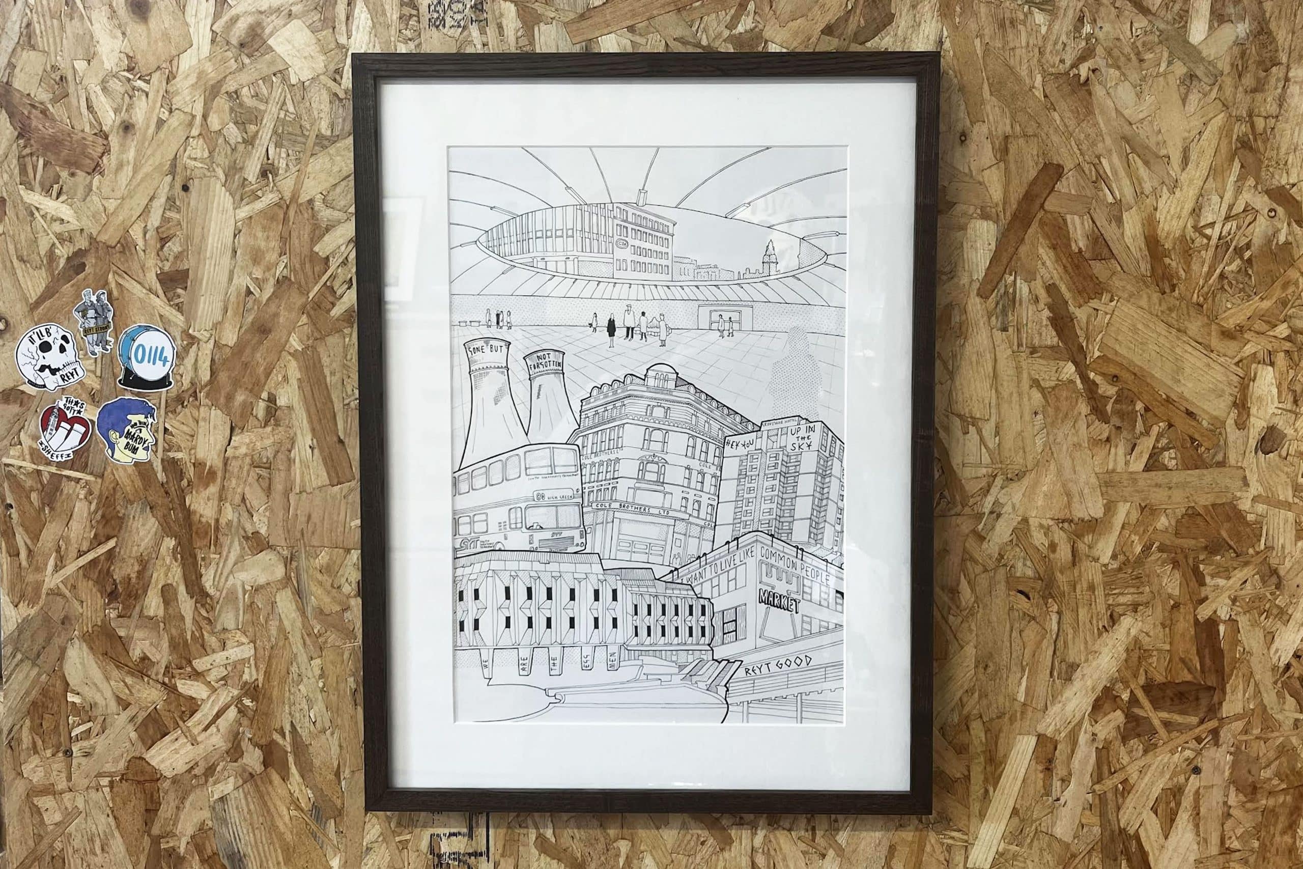 Sheffield old, gone but not forgotten original framed