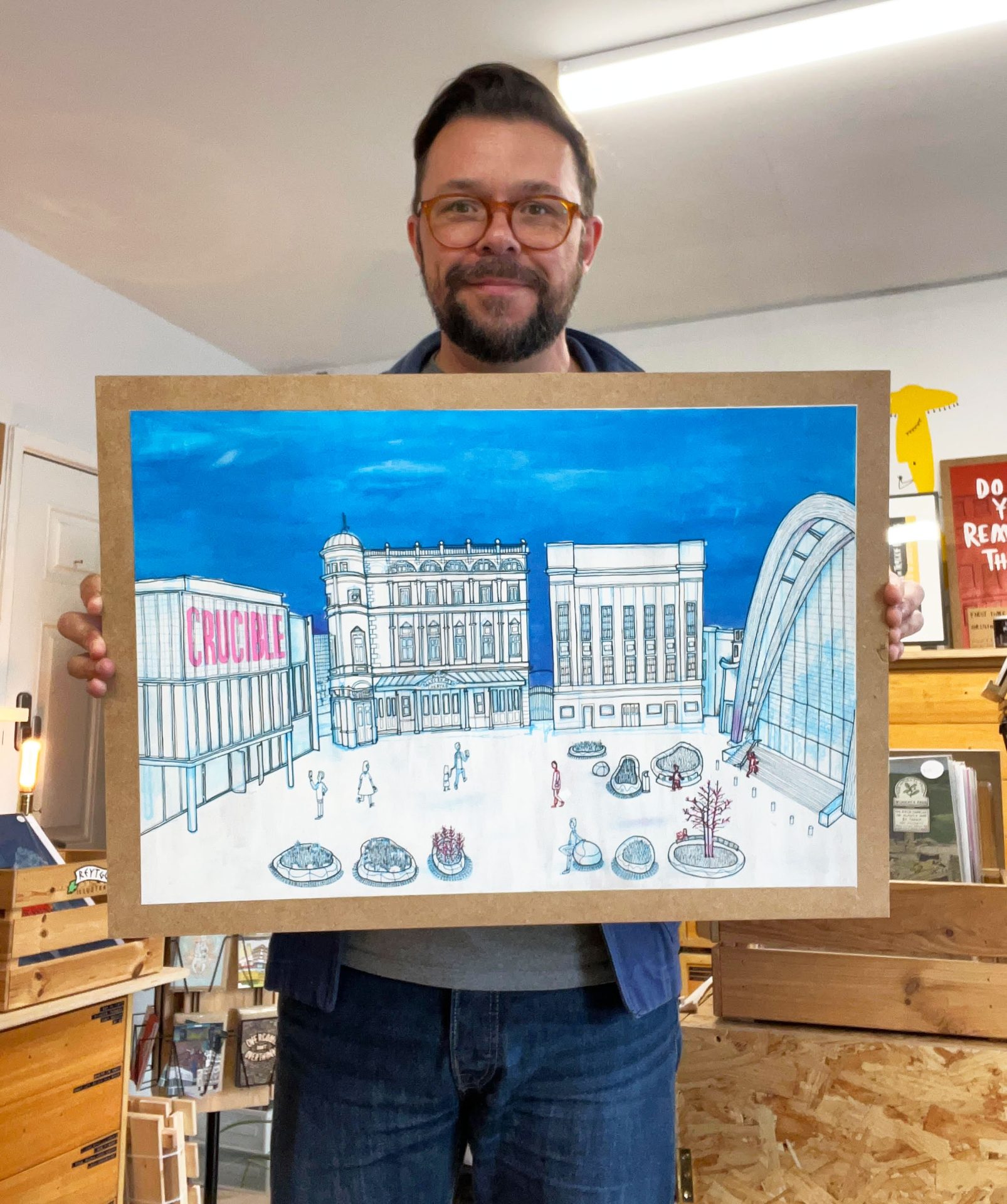 Tudor Square original Illustration
