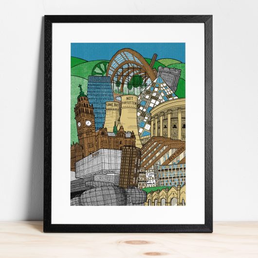 Sheffield Cityscape screen print