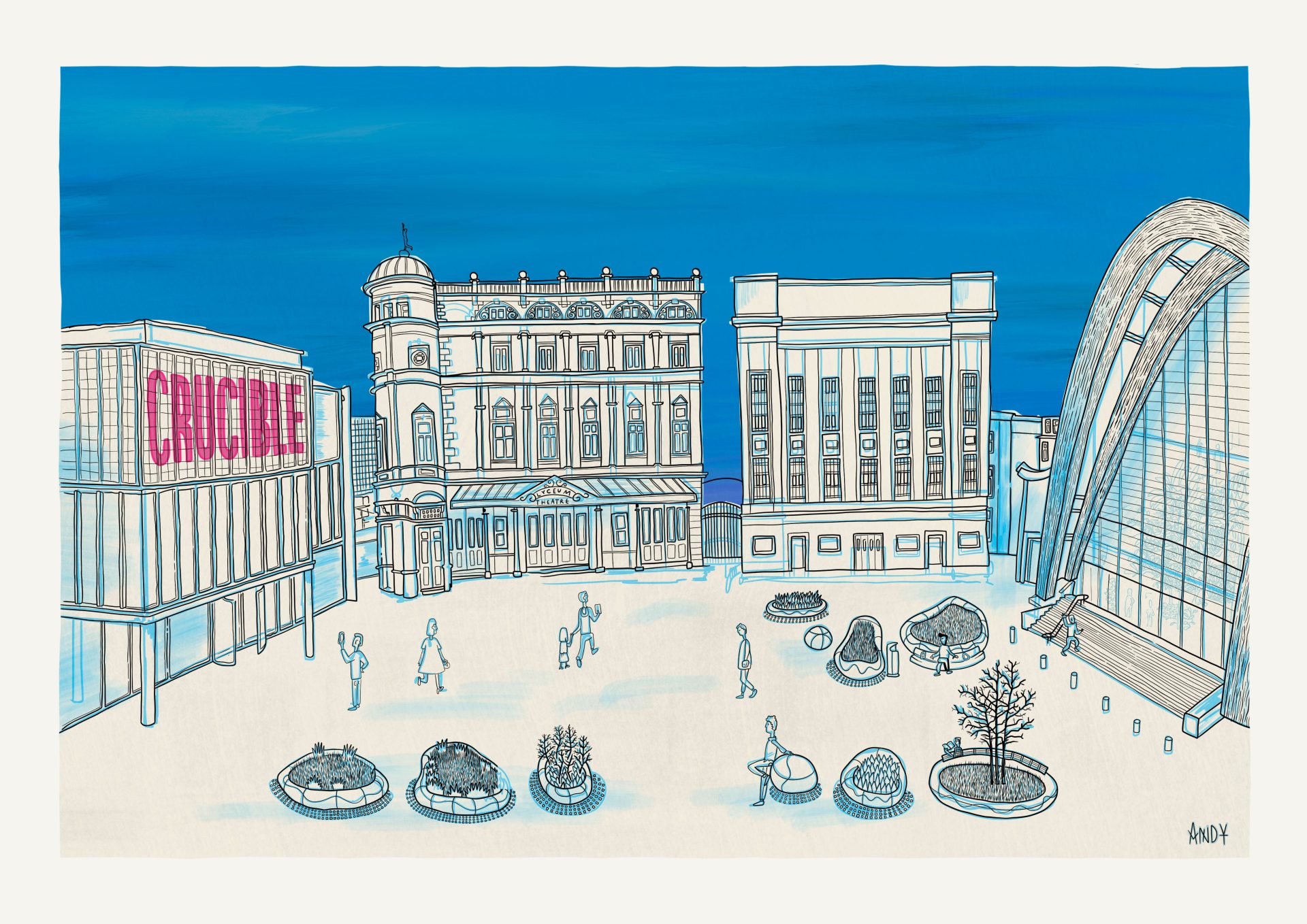 Tudor Square Illustration