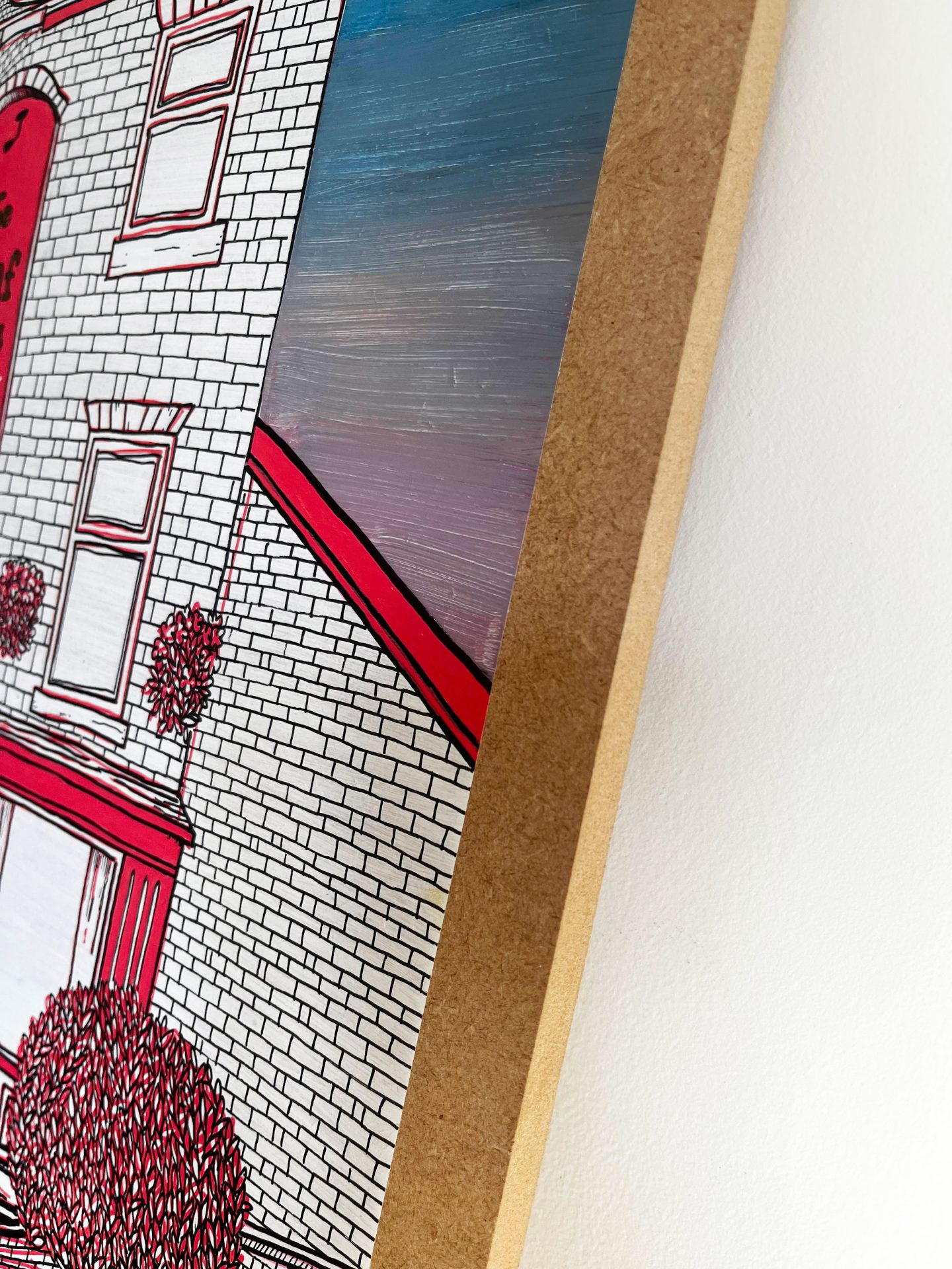 Sheaf View - Original artwork, acrylic, posca and fineliner on board - Image 3