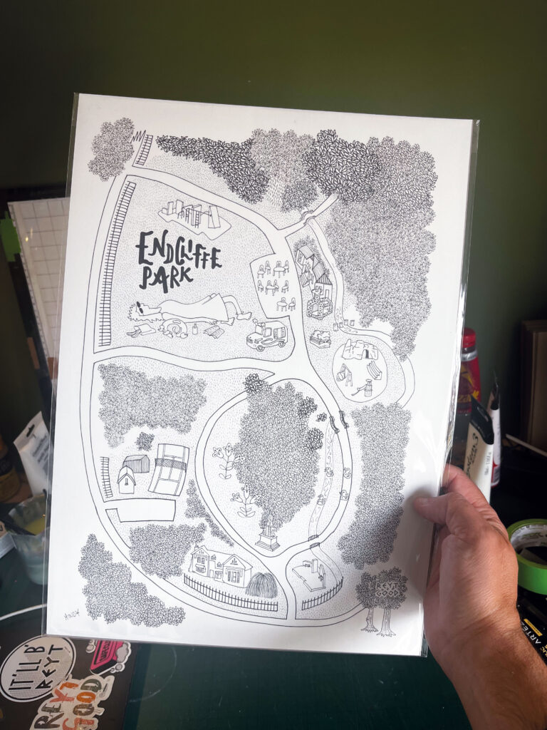 Reyt Good Illustration - Endcliffe Park - Original
