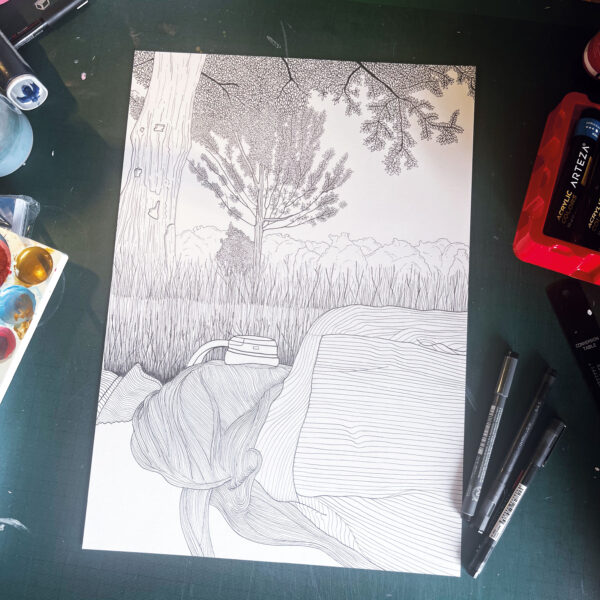 Hazy Days - Original Illustration