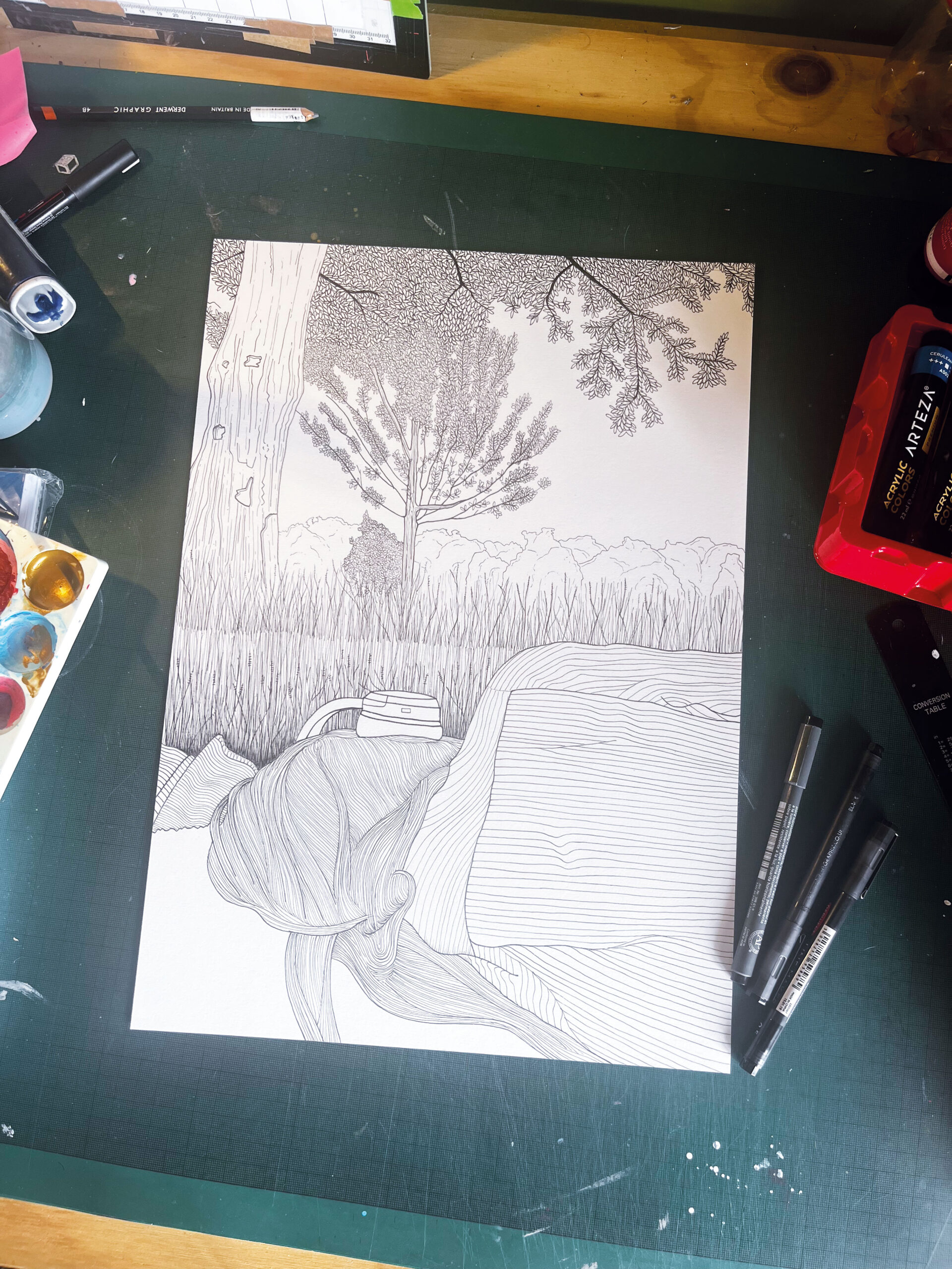 Hazy Days - Original Illustration