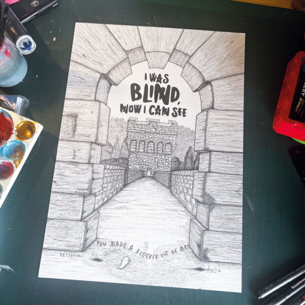 I was blind - Original Illustration