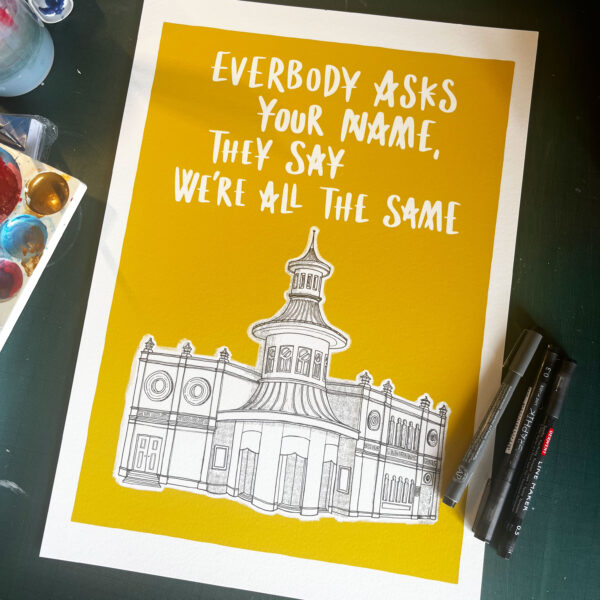 Everybody asks - Concept test - one off fine art print