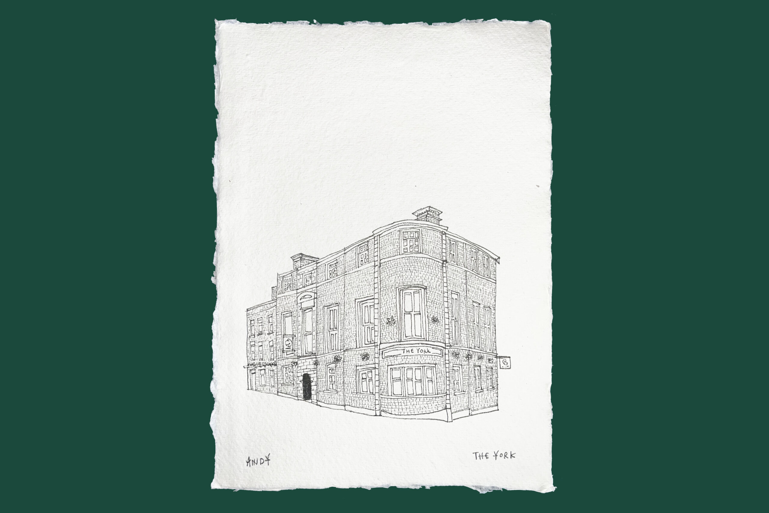 The York - Original Ink Illustration - A5