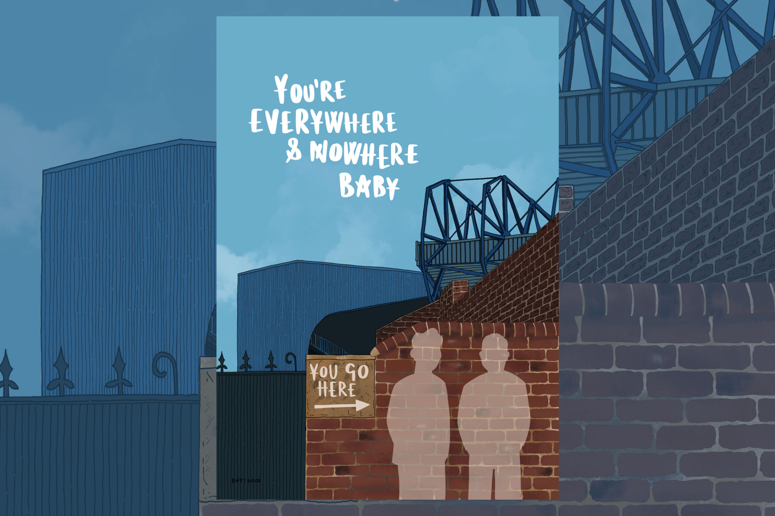 Personalised Sheffield Wednesday print - You're everywhere and nowhere baby