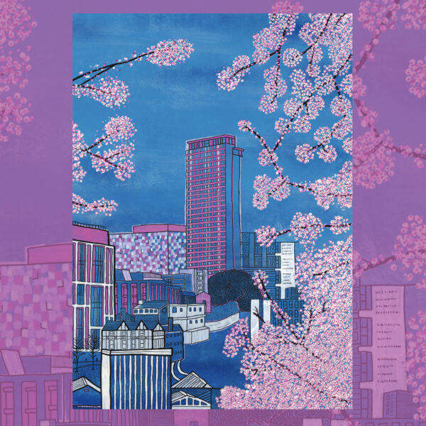 Sheffield Blossom A4 print